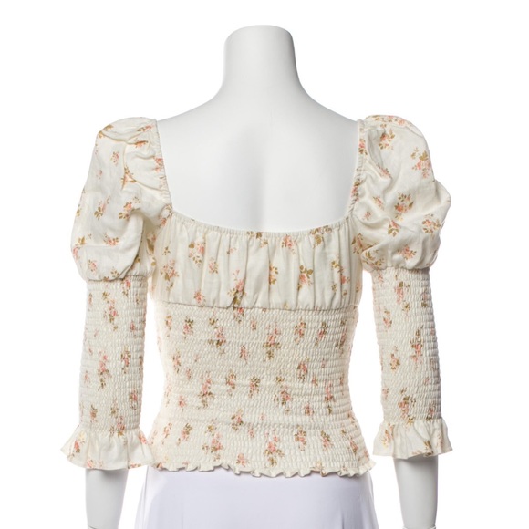 Reformation Haven Linen Top in Mildred, XS - Picture 6 of 8